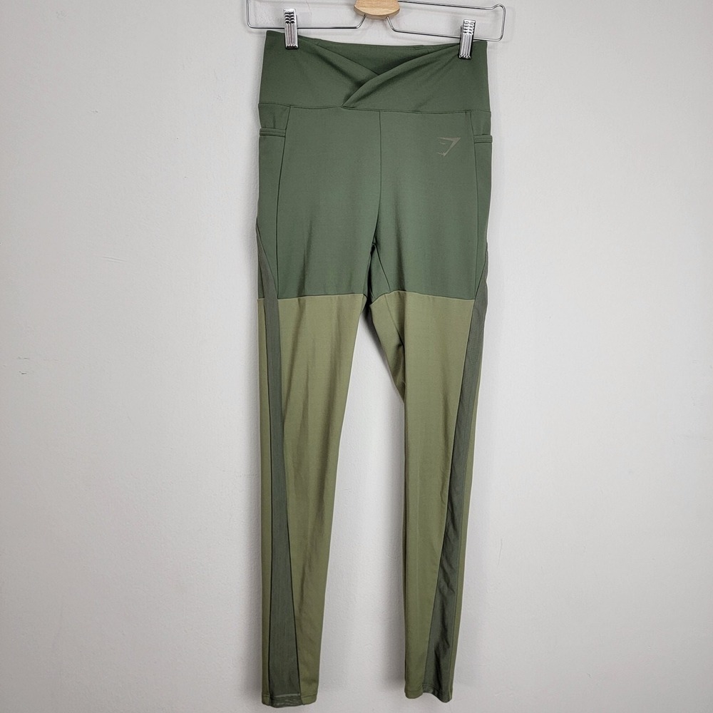 Gymshark x Nikki Blackketter Dynamic Leggings Dark‎ Olive Size S
